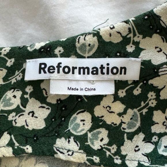 Reformation Wallflower Midi Dress in Cilantro Size 4 - Picture 10 of 12